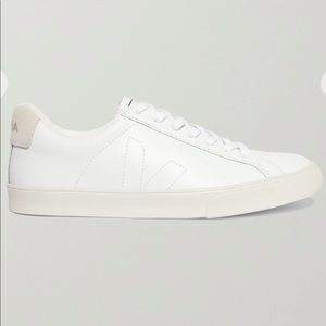 Veja Esplar Suede-trimmed Leather Sneakers